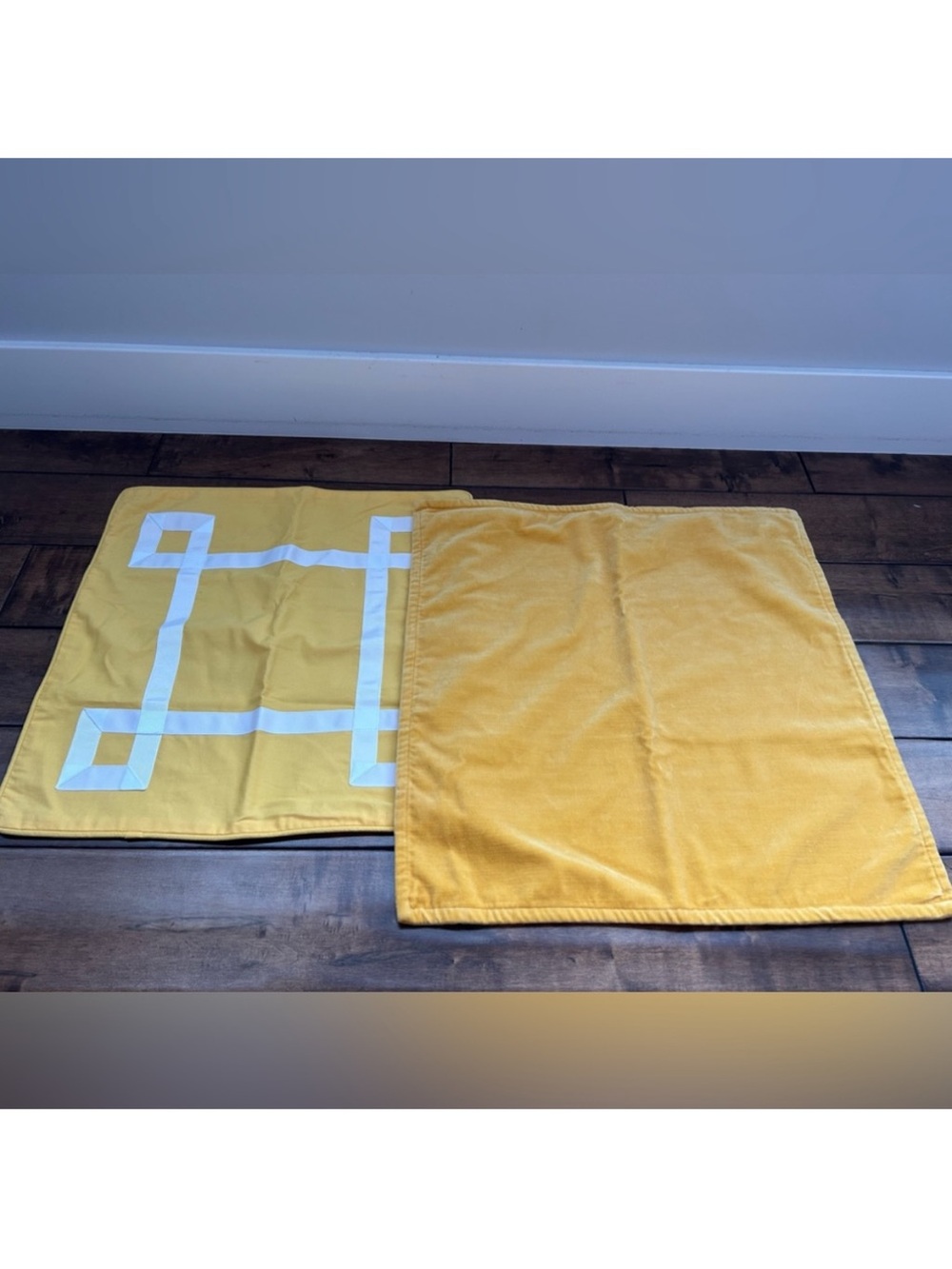 Pottery Barn and Pottery Barn Teen Pair of Yellow Pillow Covers